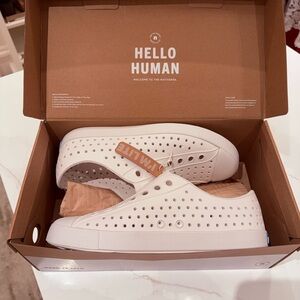 Native Shoes White Perforated Women's Sneakers